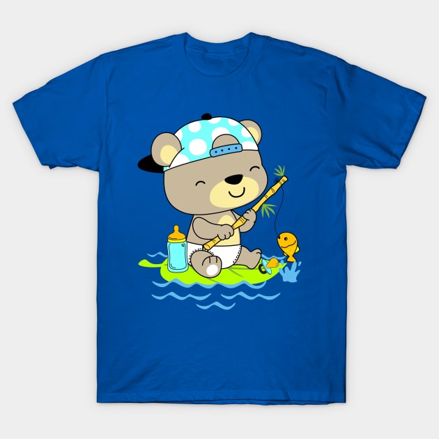 ABDL Baby Bear Fishing T-Shirt by NaughtyBoyz